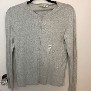 Gray cardigan